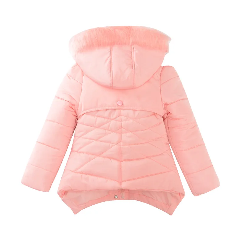 2024 nuove giacche invernali per ragazze cappotto moda stile lungo tuta sportiva con cappuccio addensare abbigliamento caldo per bambini 3 4 5 6 8