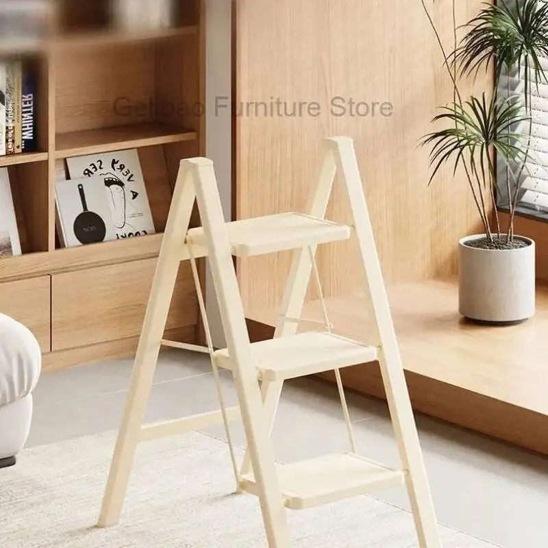 Ladder for Home Use,foldable and Expandable,thick Zigzag Ladder,indoor Multifunctional Staircase, Lightweight Small Ladder Stool