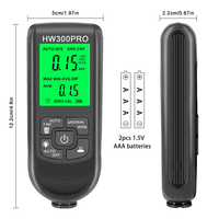 ABKJ-HW-300PRO Coation Thickness Gauge 0-2000UM Car Paint Film Thickness Tester Car Automotive Paint Meter Durable Easy To Use B