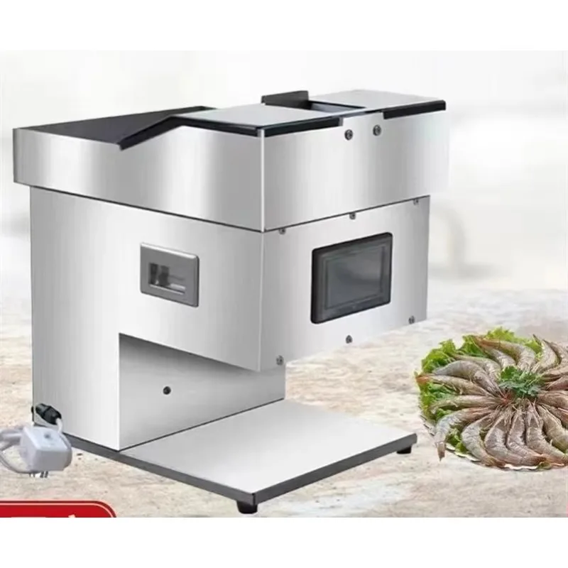 自動皮むき機 手動数値制御 後部開口分解装置 エビ開き装置 エビベース