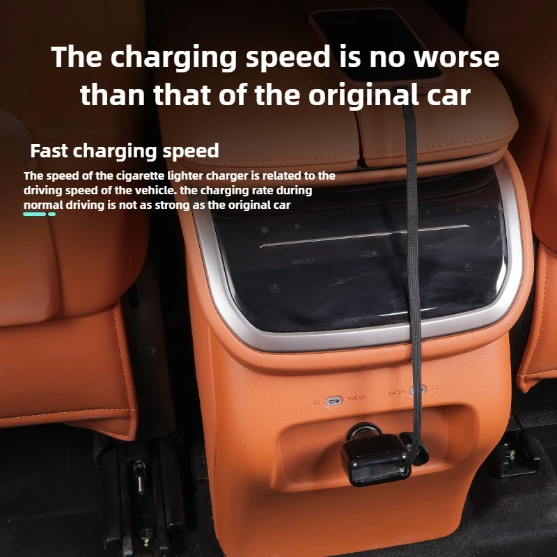 For GWM Wey 07 Lanshan Car portable charging cable expansion dock fast charging Apple Android cigarette lighter charging
