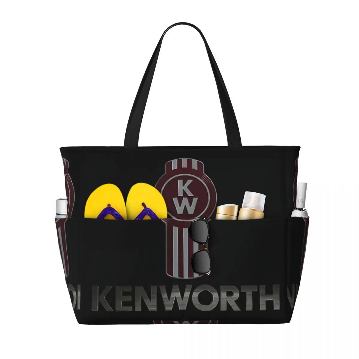 

Kenworth Beach Tote Bag Sport Gym Yoga Duffle Large Tote Bag Women Travel Bag Fitness bag