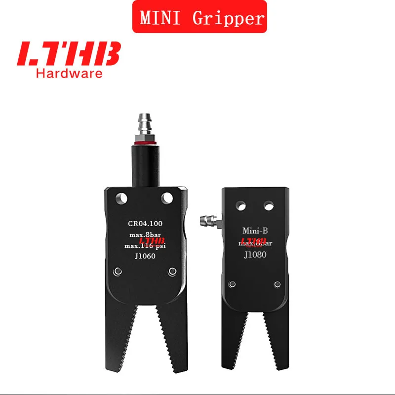 Pneumatic Mini Gripper J1060/J1080MINI A B C with Switch Magnetic Induction Manipulator Gripper fixture for Industrial Robot