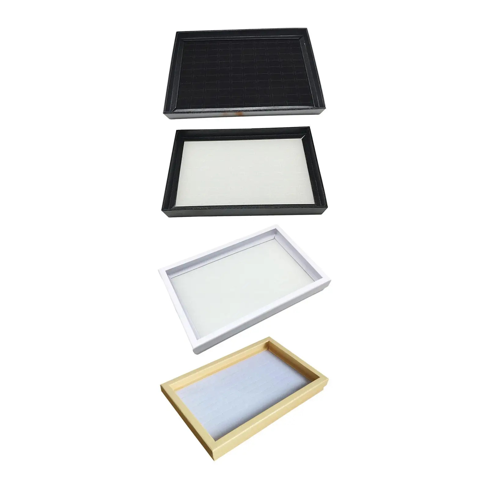 Rings Display Tray 100 Slot Durable Display Case Christmas Gift Gift Hard Cardboard for Selling Rings Earrings Show Rings Holder