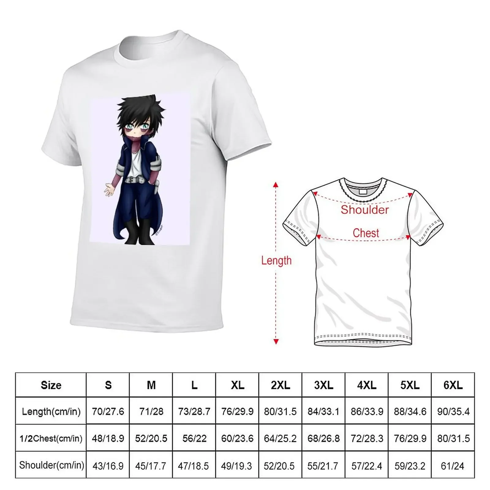 Dabi T-shirt anime clothes quick drying blacks mens graphic t-shirts funny