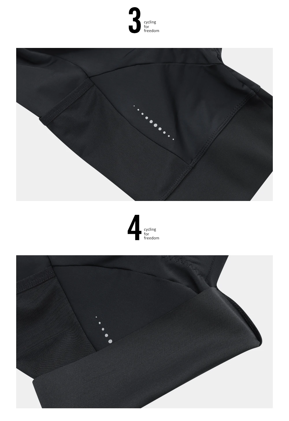 Santic Damen-Radsport-Träger, 8 Stunden, stoßfest, 4D-gepolstertes Trägerhose, kurze Hose, Sommer, atmungsaktiv, Pro, reflektierend, MTB, Straßenrennhose – Detail 11