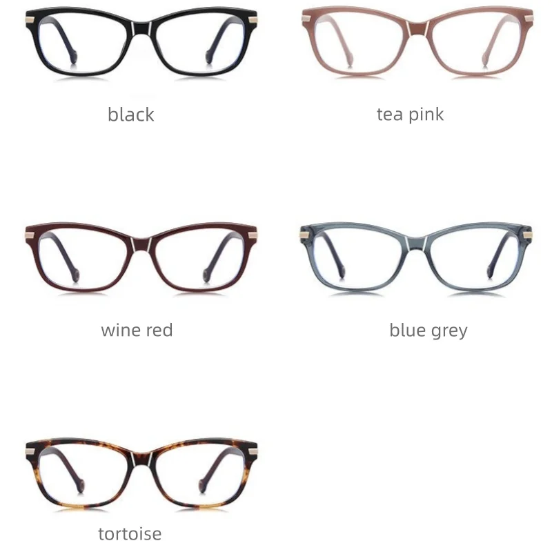 TR90 안경테 여성용 블루라이트 차단 렌즈 남성용 피로 방지 컴퓨터 안경 처방용 근시 독서용 안경