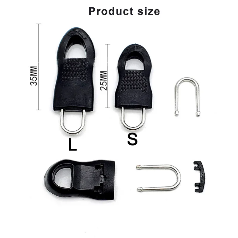 5/10Pc Sostituzione Zipper Slider Pull Estrattore End Fit Corda Tag Abbigliamento Zip Fixer Fibbia rotta Zip Cord Tab per Bagagli Zaino