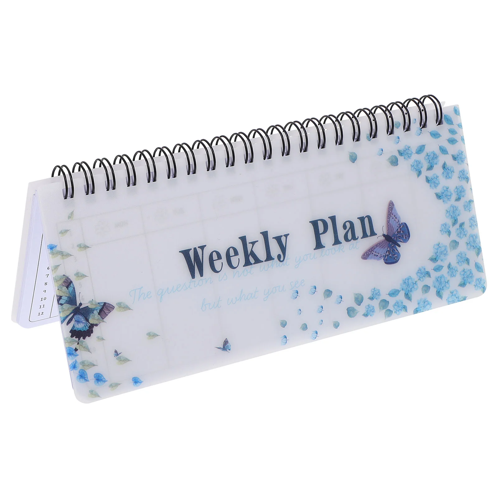 Cute Planner Tearable Weekly Portable Coil Flip-Up Notepad (Garland Planner) Book Books Student Agenda Notebook