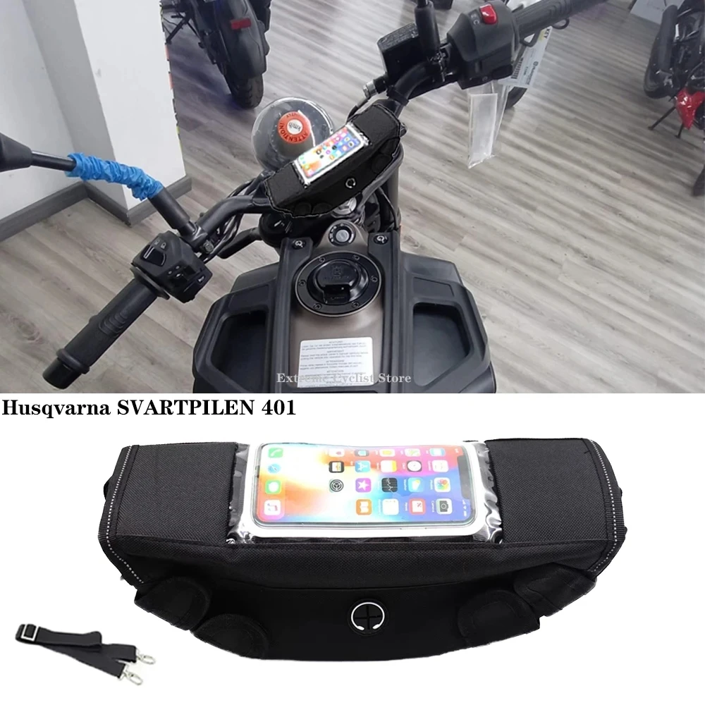 For Husqvarna SVARTPILEN 401 Motorcycle accessory Waterproof And Dustproof Handlebar Storage Bag