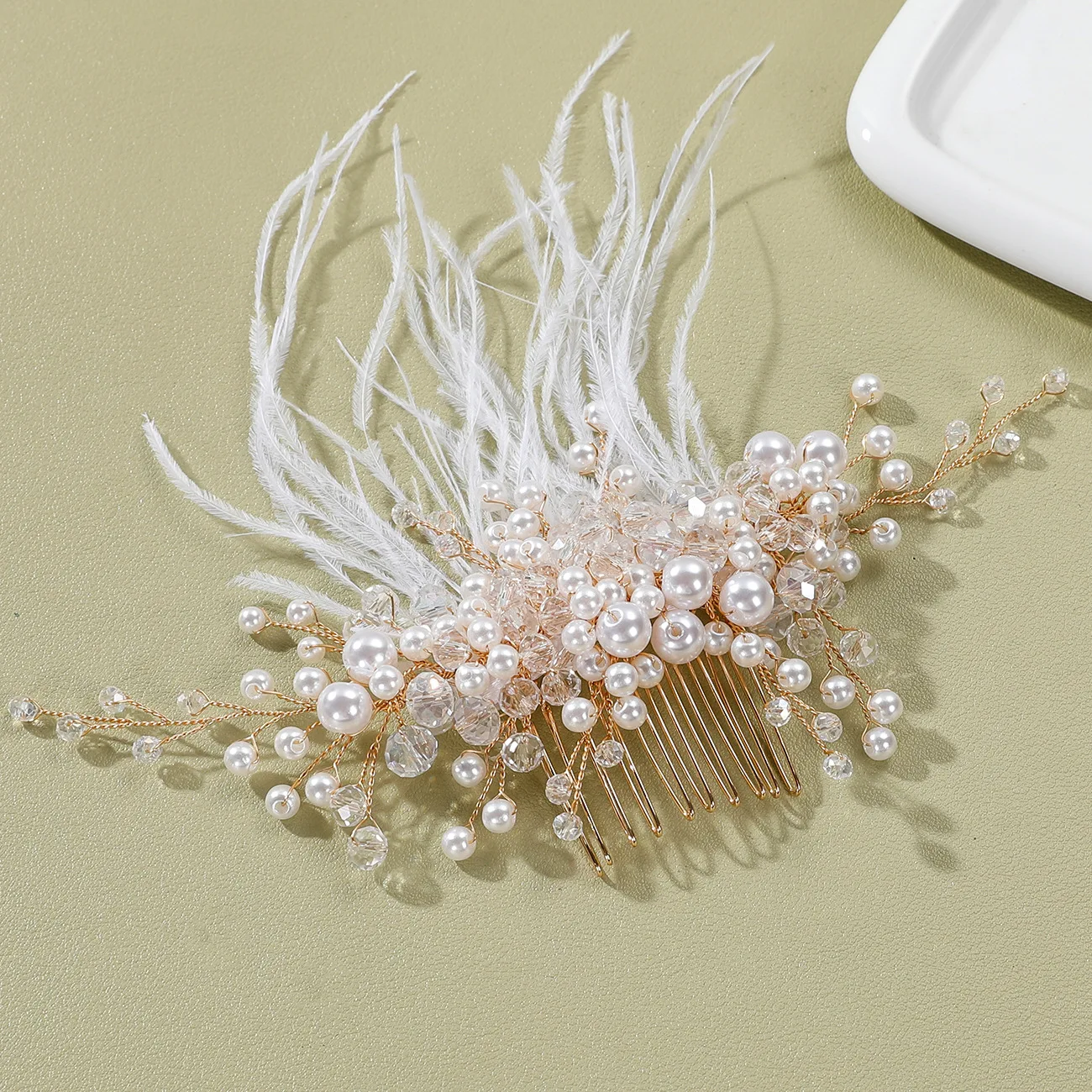 

Расчески для волос невесты, аксессуары для волос, свадебный головной убор золотого/серебряного цвета, жемчужные свадебные украшения ручной работы, украшения для волос