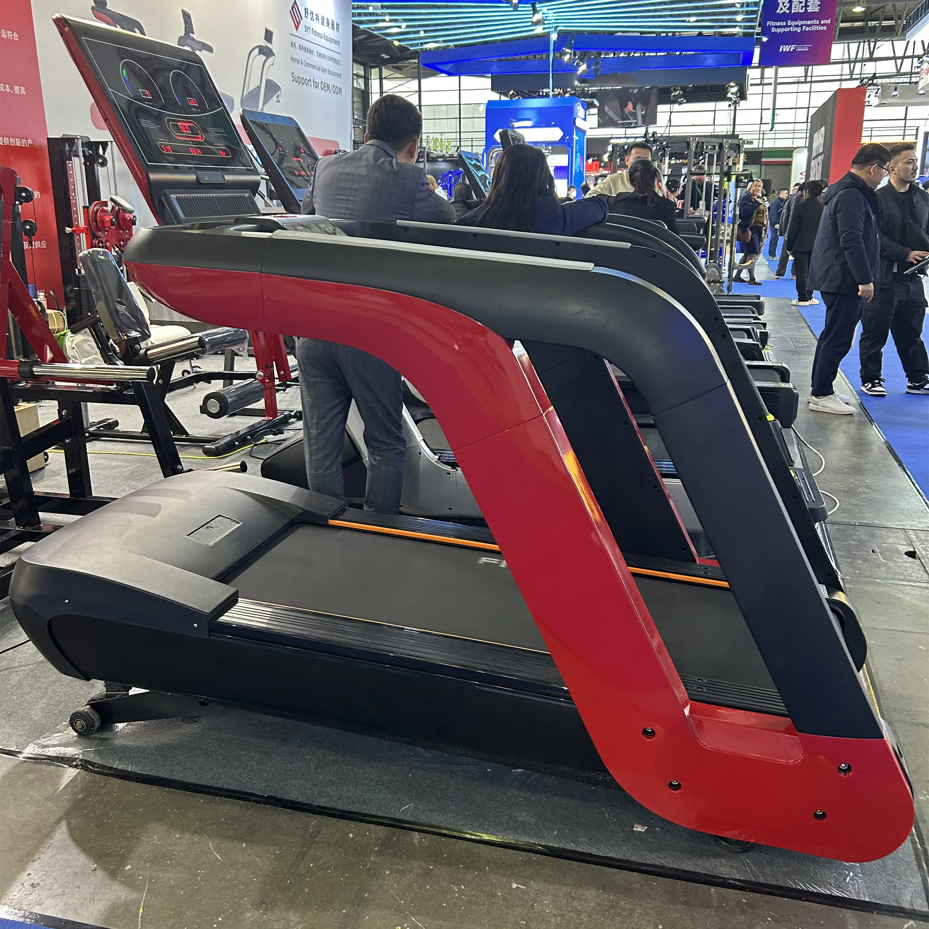 

Factory direct commercial fitness gym equipment body building cardio machines treadmills HKMB-C-1005S