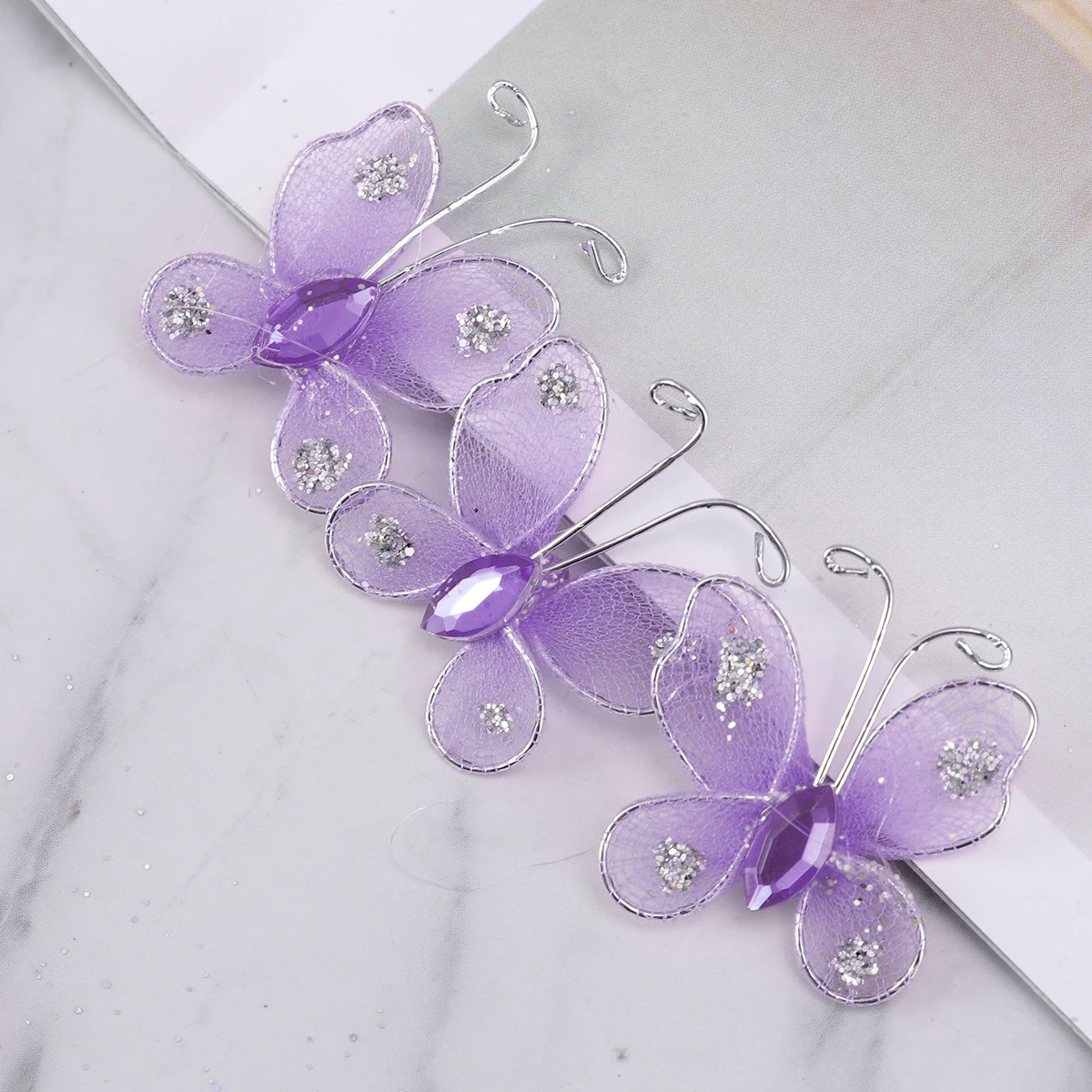 

50 Pcs Simulation Butterfly Wall Stickers DIY Decor Lavender Home Office Party Wedding Beautiful Design Practical Use Smooth