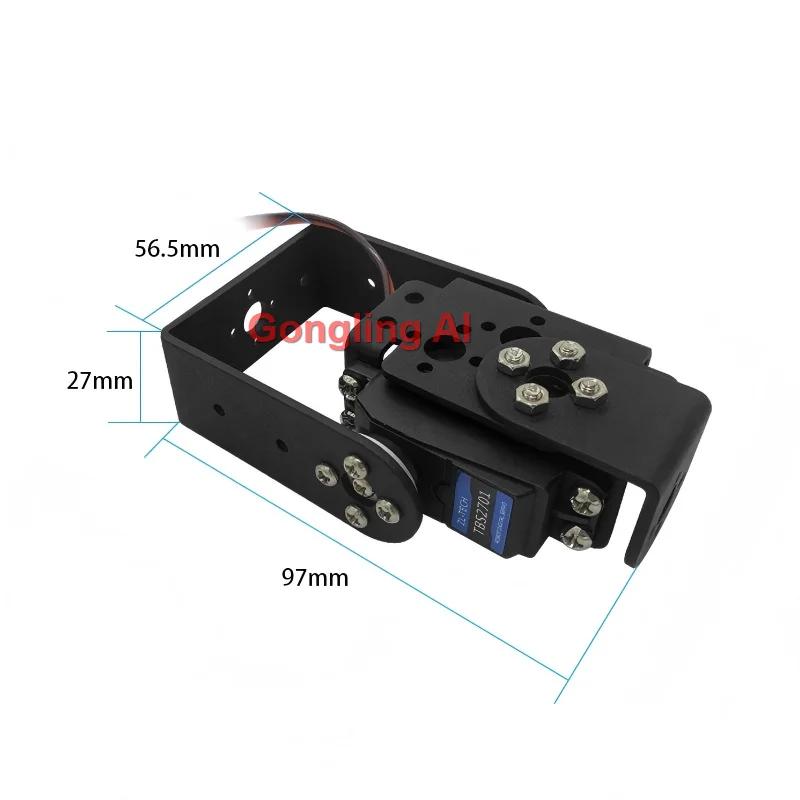 1 DOF Robotarm Kleine Gewrichten Kopgrijper Met Lange U-beugel Mechanische Klauwarm Servo Onderdelen Zelf-Uitbreidende DIY Kit voor Arduino
