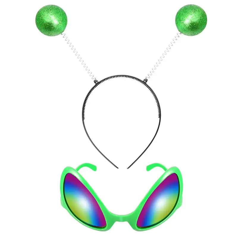 Funny Alien Glasses Party Sunglasses ET Glasses Shades Cosplay Headband Halloween Party Costume Accessories