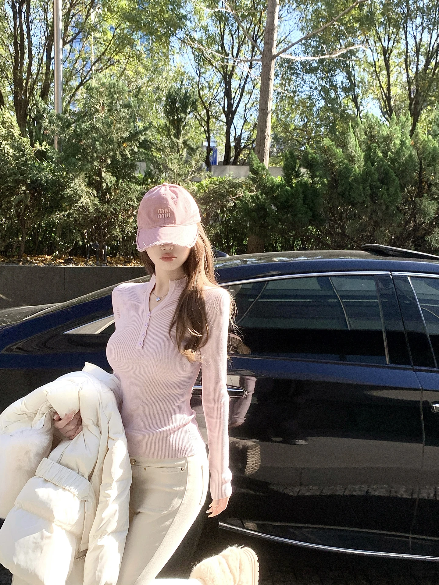 

Henry V-Ne f-High Collar Knitwear Women's Winter New Base Layer Inner Wear Top Casual Slim Fit Long Sve Knitted Sweater