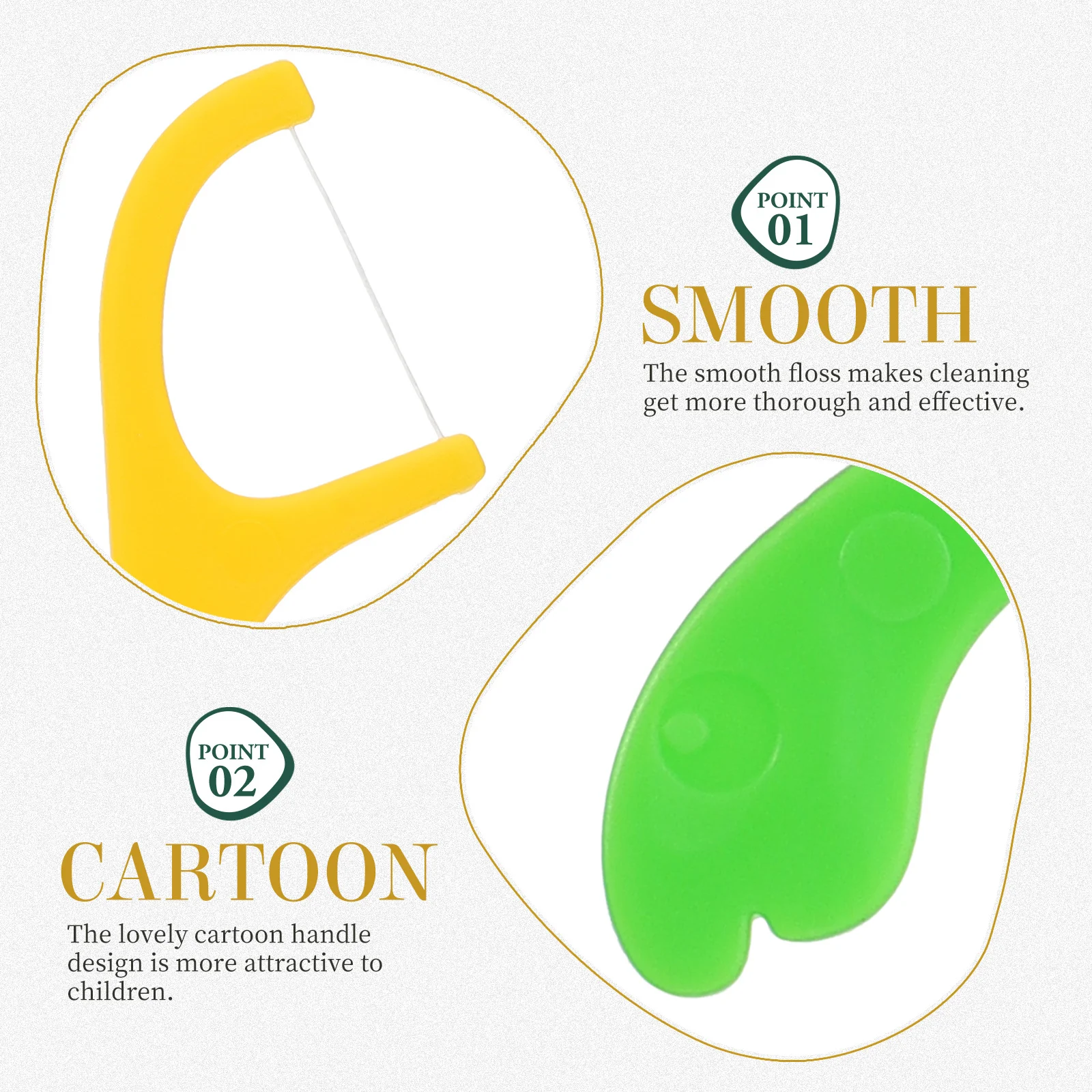 

174Pcs Kids Flossers Teeth Cleaning Floss Sticks Premium Wear-Resistant Dental Picks for Children Lovely Non-Slip Handle Random