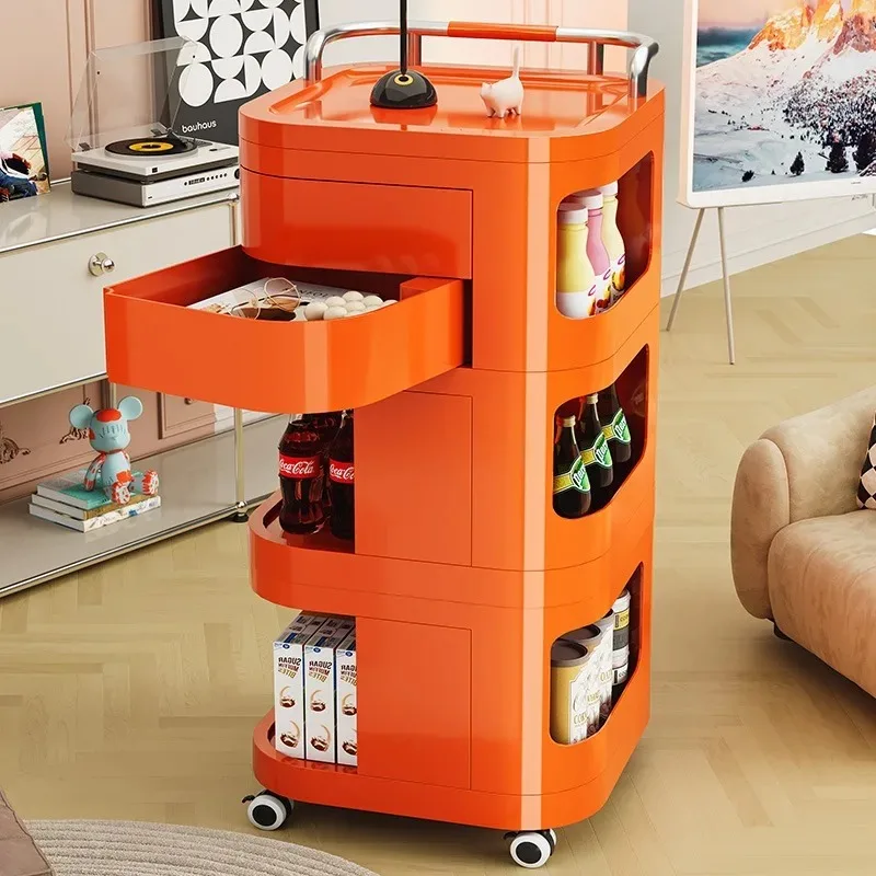 

Children's bookcase wardrobe snacks kitchen storage cabinet with drawers locker removable trolley