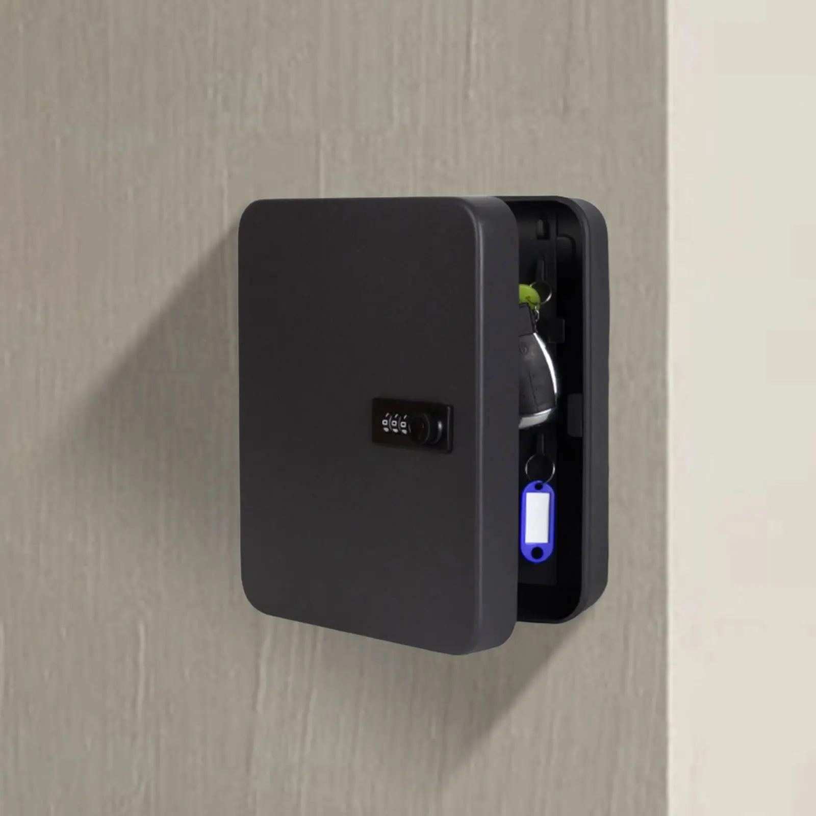 Metal Key Lock Box, Key Management Cabinet, Combination Lock, Caixa de armazenamento para casa, parede, escritório, hotéis