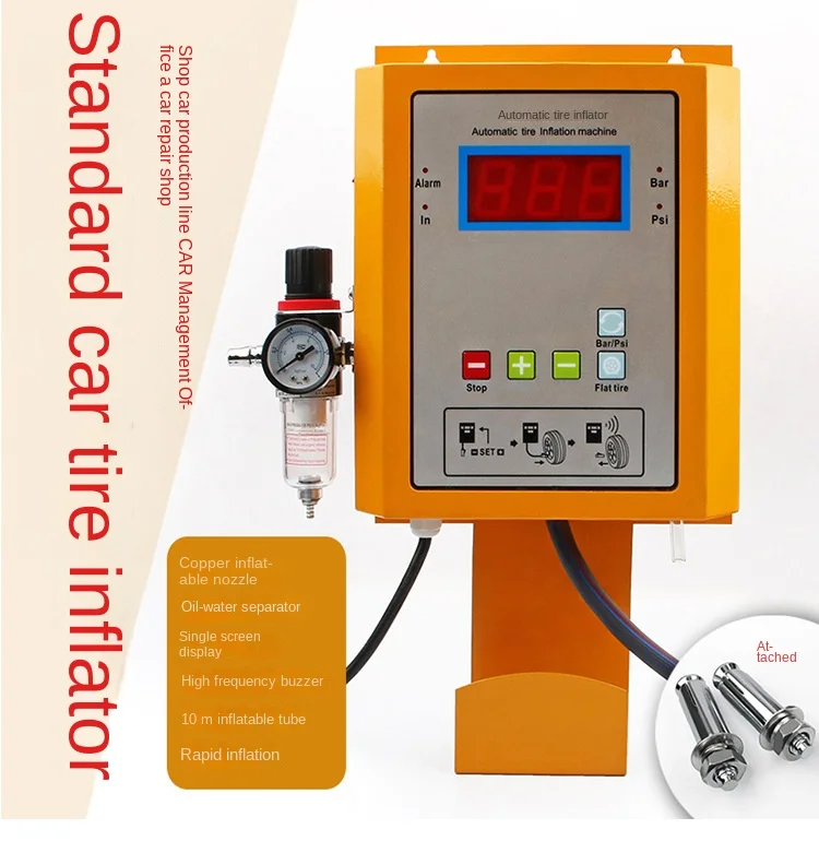 Fully Automatic Wall-Mounted Car Tire Shop Air Pump Tire Digital Display Air Filling Machine Air Filling Machine