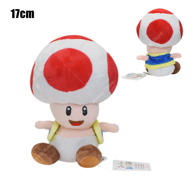 Kawaii Mario Bros Knuffel Paddestoel Paddenstoel Pad Rood Geel Blauw Groen Man Pad Zacht Gevulde Pop Speelgoed Verjaardagscadeau Voor Kinderen