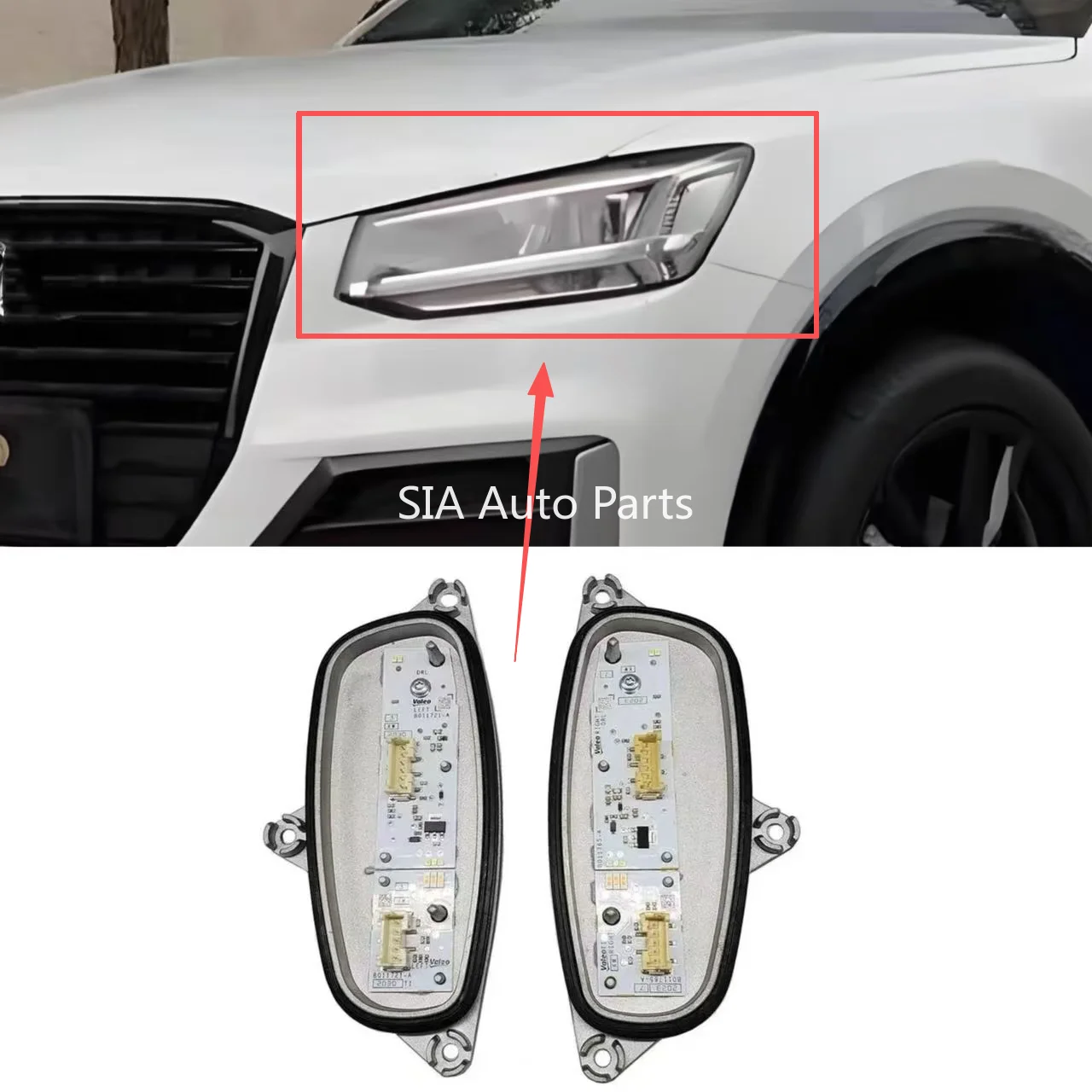 

OEM L81A998473 L81A998474 For Audi Q2 Q2L 2017 2018 2019 2020 Full Headlight DRL Daytime Running Light Module Car Accessories