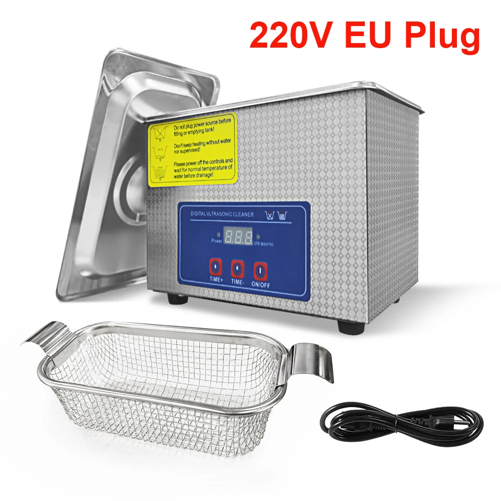 Ultrasonic Cleaner 40KHZ High Frequency Vibration Ultrasonic Washing Bath for Jewelry Watches Denture Glasses Ultrasonic Cleaner image 3