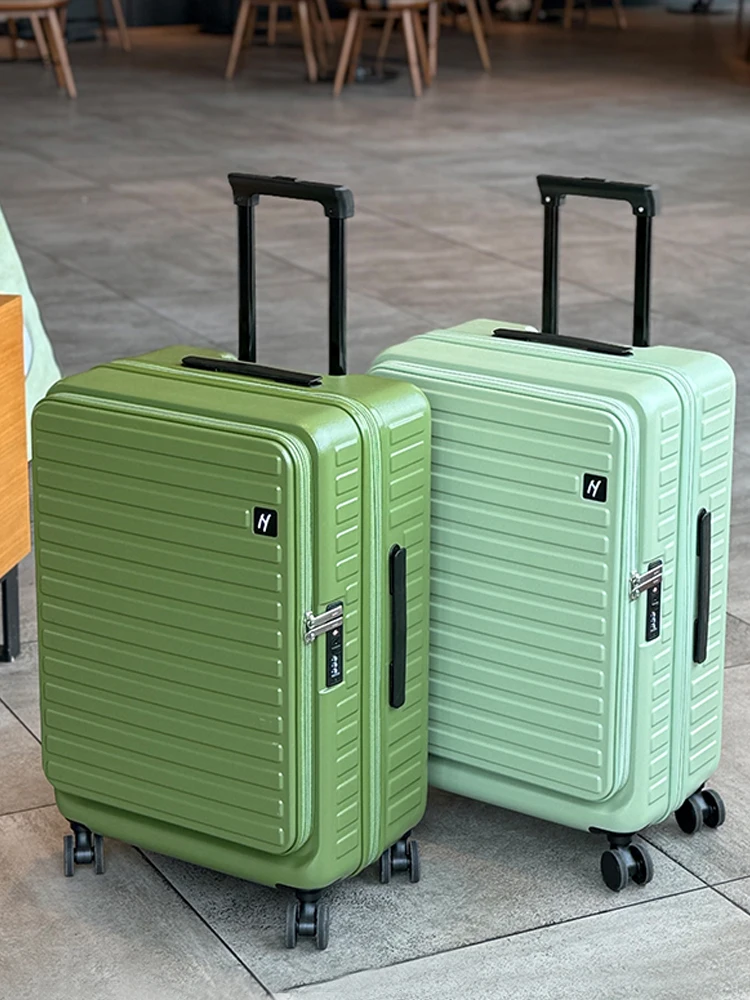 

Front Opening 20inch Boarding Box Scalable Trolley Case Travel Bag Rolling Luggage 22/24/26/28/30inch Zipper Lightweight Luggage