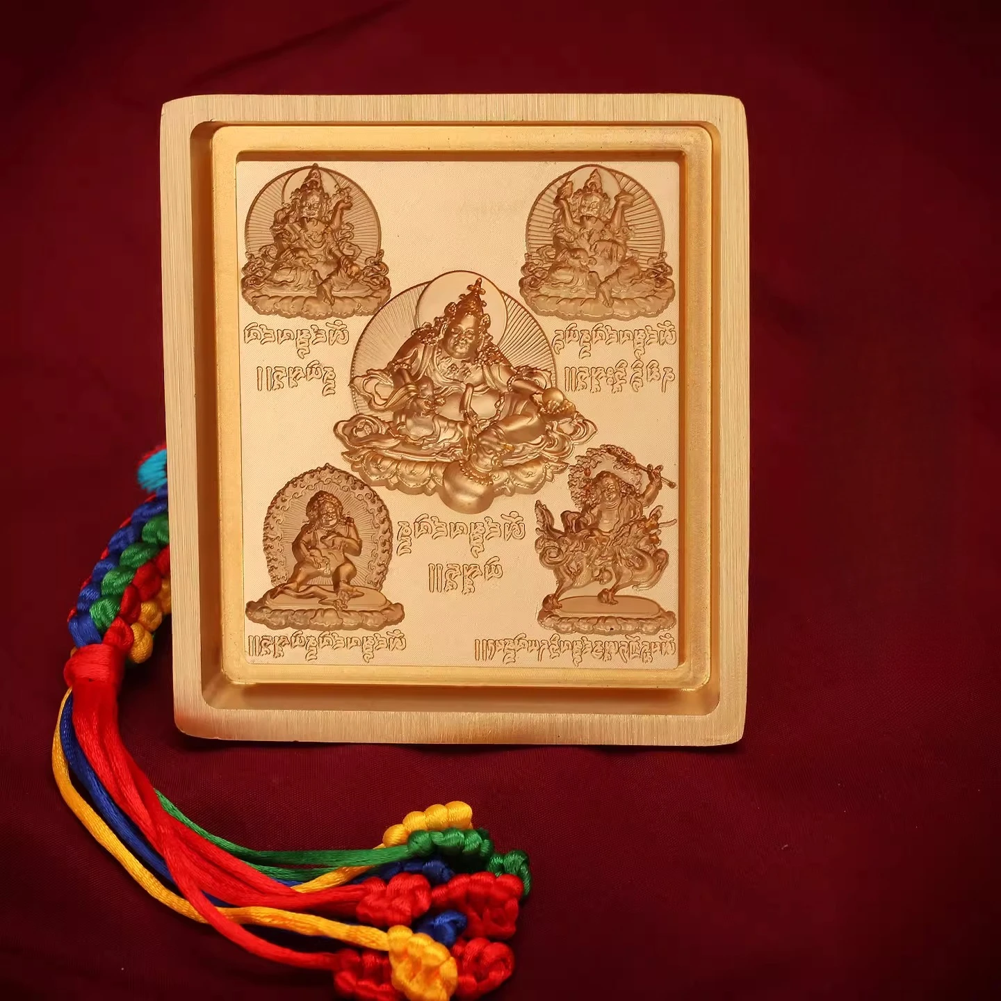 Five Paths God of Wealth Buddha Statues Making Molds,Premium Copper Molds Making Religious Soil Tools,Tibetan Mold Buddhist Item