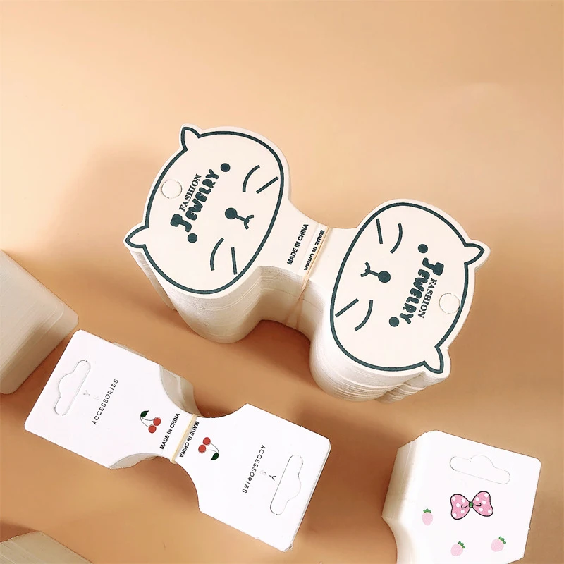 50/100 قطعة كرافت ورقة التعبئة بطاقة ل قلادة أساور الإسورة Hairband مجوهرات عرض بطاقات اليدوية سعر المجوهرات العلامات