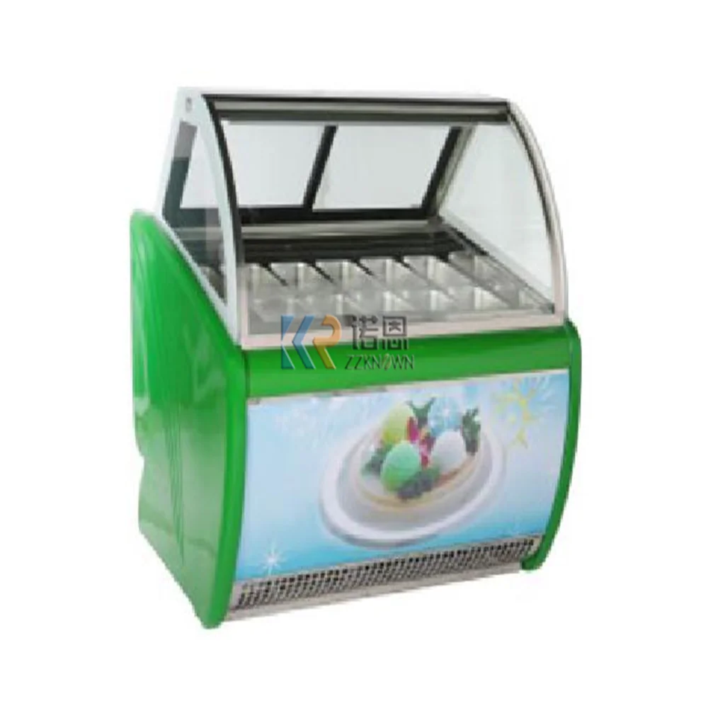 

Ice Cream Display Freezer Cake Showcase Outdoor Lolly Popsicle Cabinet Tray Refrigerated Showcase Freezer Can Customized