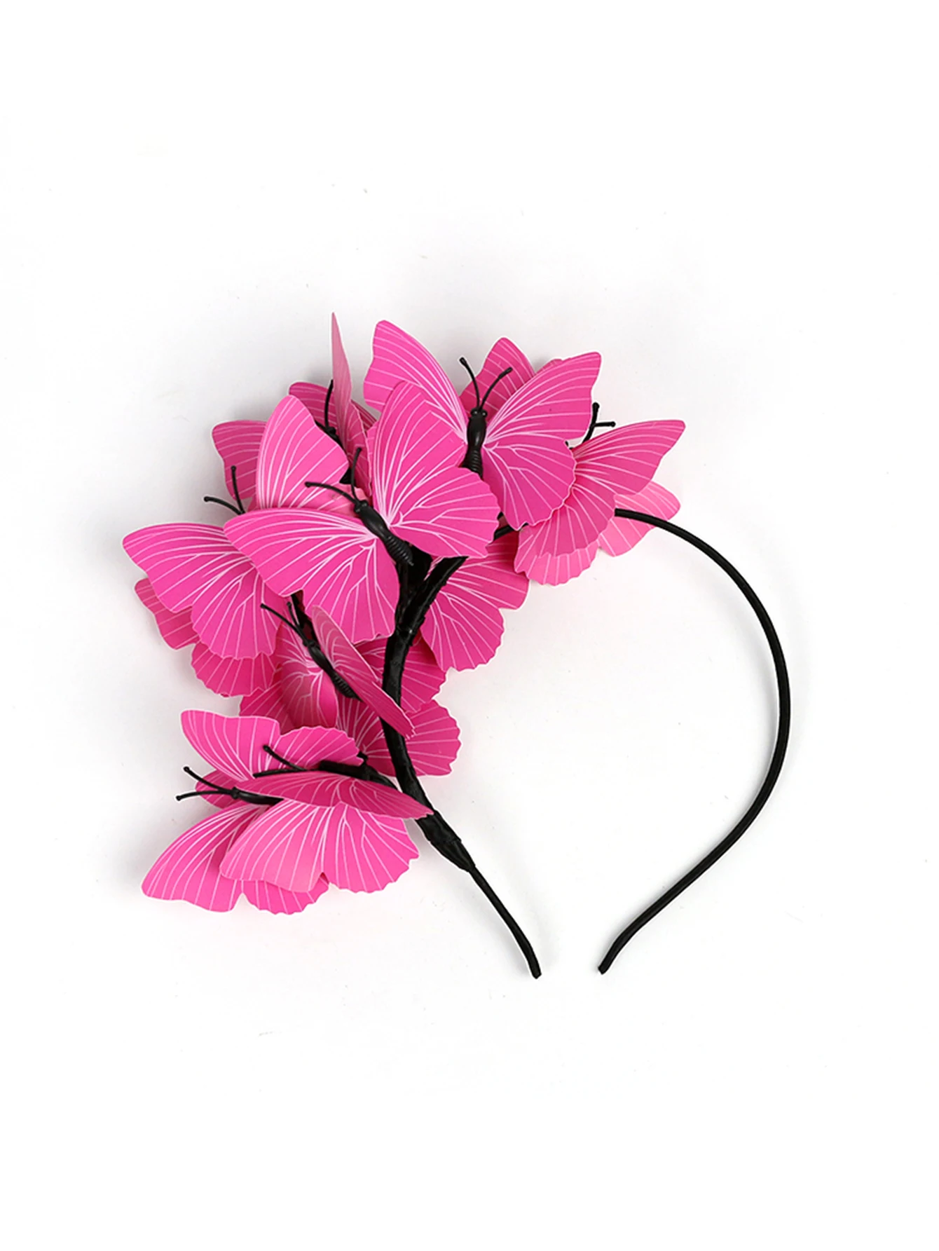 Fascinator alla moda Kentucky Derby Cappello Fascia colorata per donna Fasce per capelli a farfalla Novità