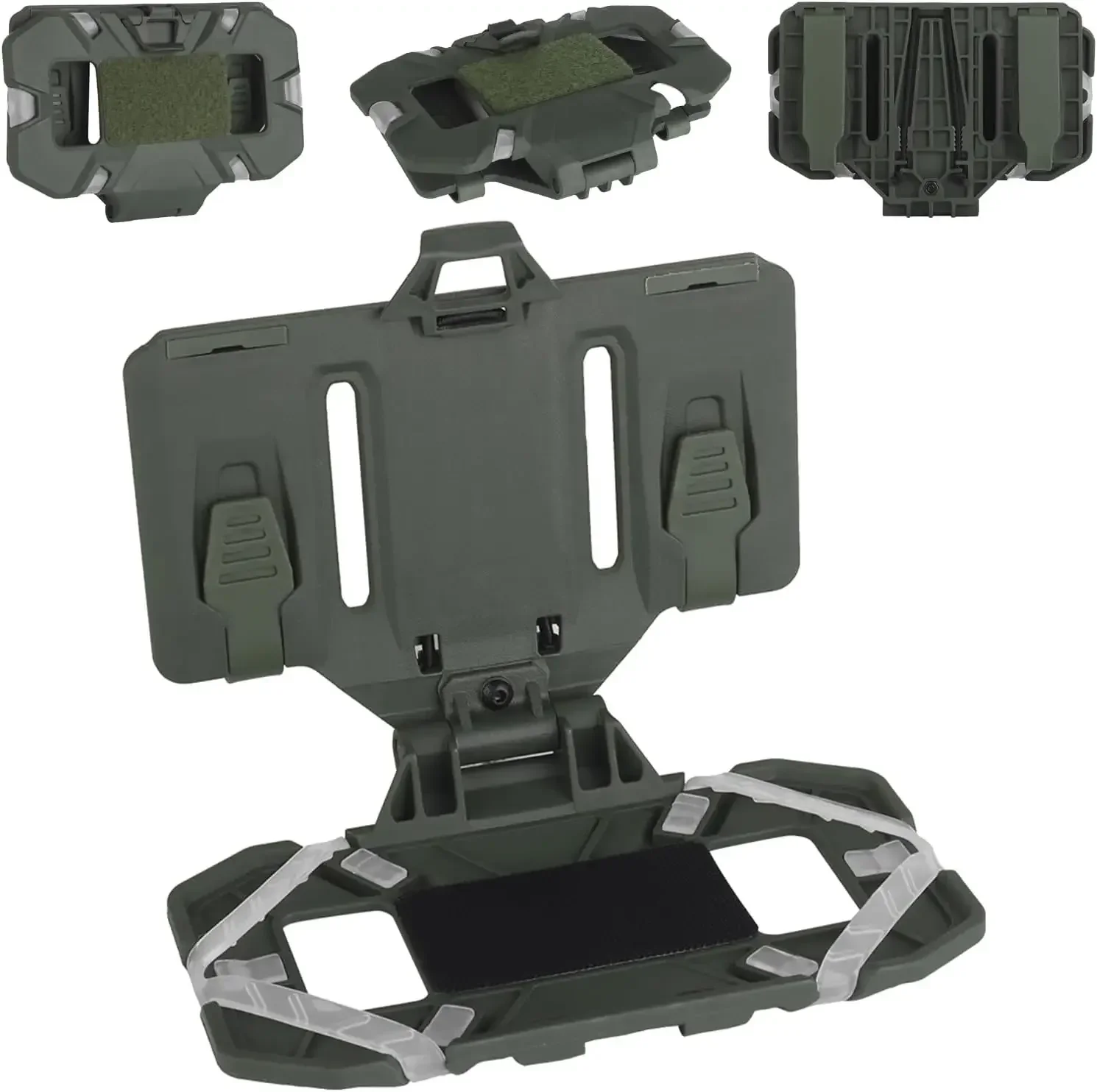 Molle-Handytrage der NEUEN Generation, klappbare Halterung mit schnellem Zugang, taktische Weste-Brusthalterung, Airsoft-Schutttrage – Detail 8