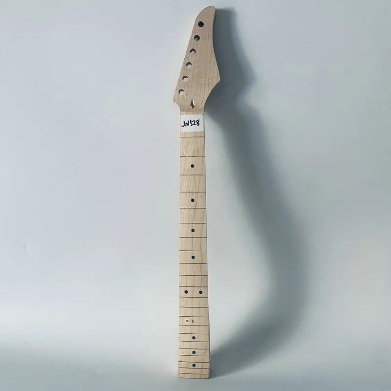 

JN528 Полуотделка из натурального клена, 6-струнный гриф для электрогитары без ладов, без красок, замена своими руками