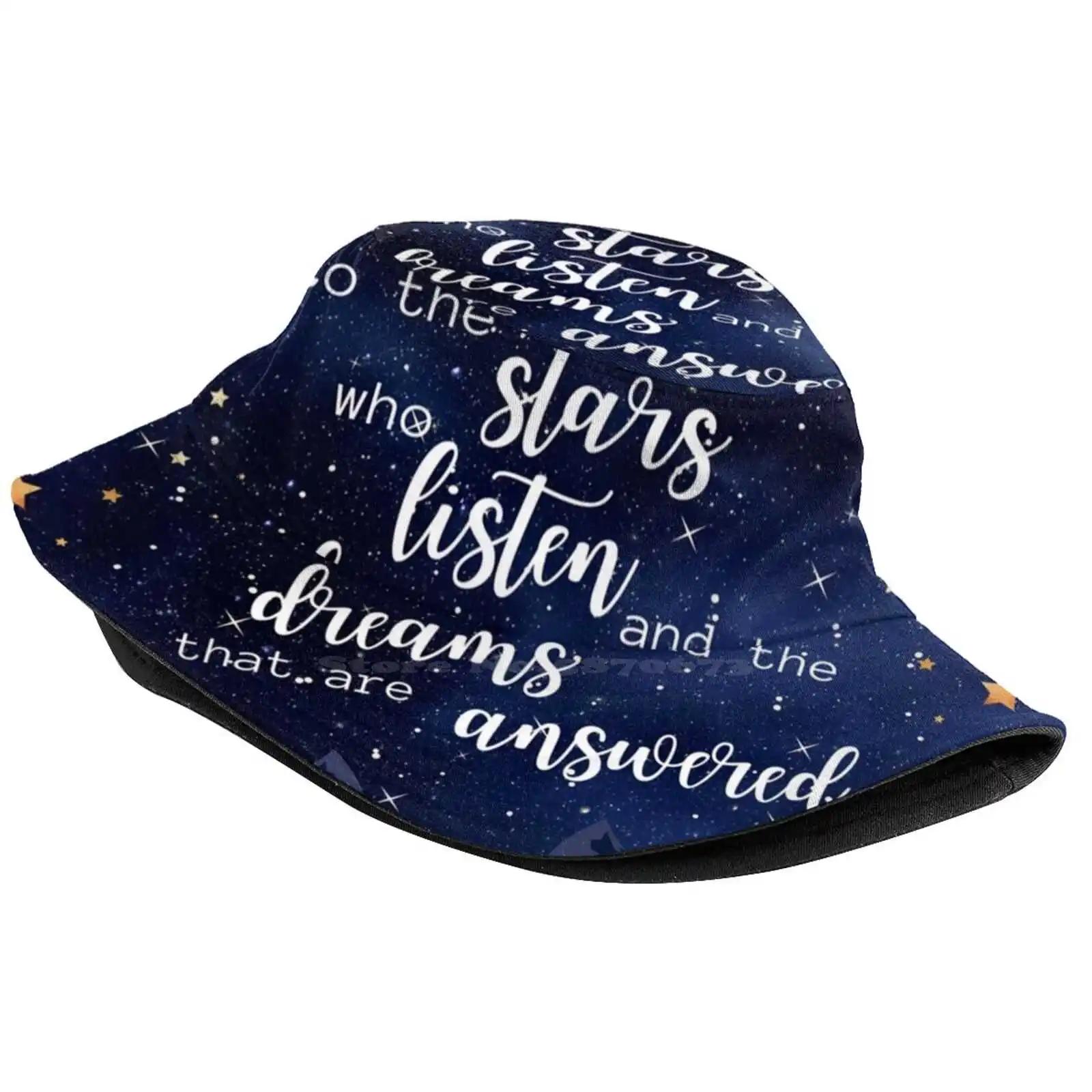 To The Stars Who Listen Sun Cap Fisherman Hat Bucket Hats Bookish Art Reading Read A Book A Day Readers Bookworm Book Addict