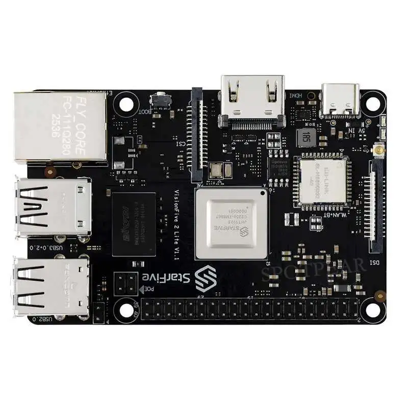 RISC-V VisionFive2 Lite SBC 4GB/8GB | JH7110S Processor, Built-in 3D GPU & WiFi Connectivity