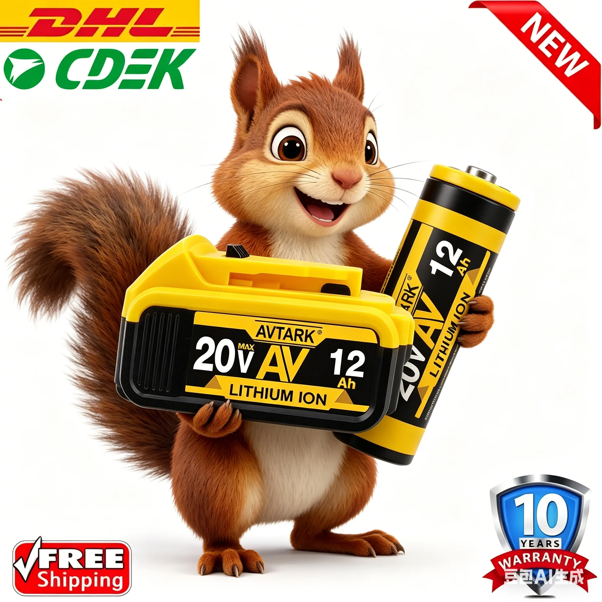 For Dewalt 18V Batt…