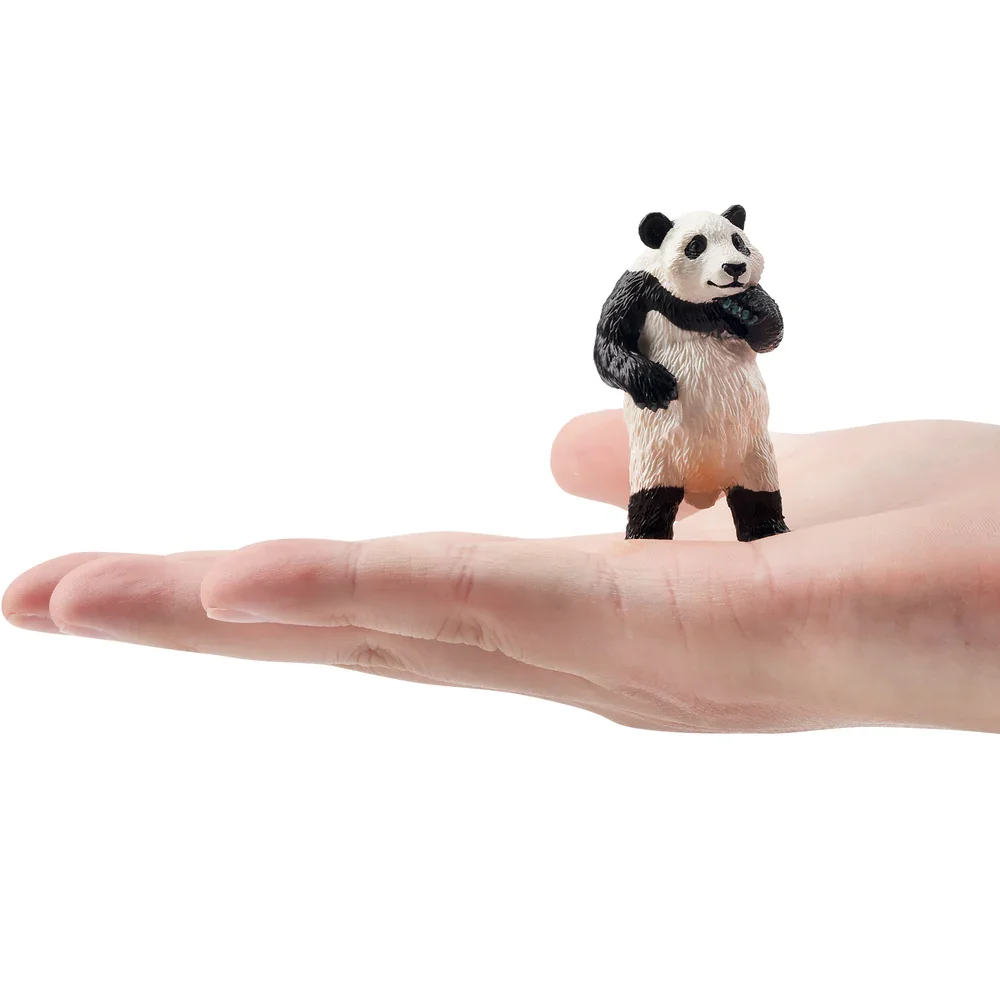 Toymany Simulation Standing Panda Cub  Wildlife  Animal Model Toy Mini Figures Dolls Action Figurines Toys Children Gift