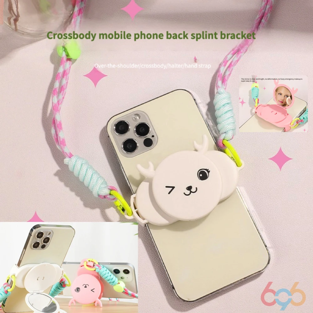 Custodia per telefono Specchio Tracolla Aslant per 17 16 Plus 15 X XS XR 11 12 13 Pro Max Custodie in silicone Cover Bel regalo per le donne