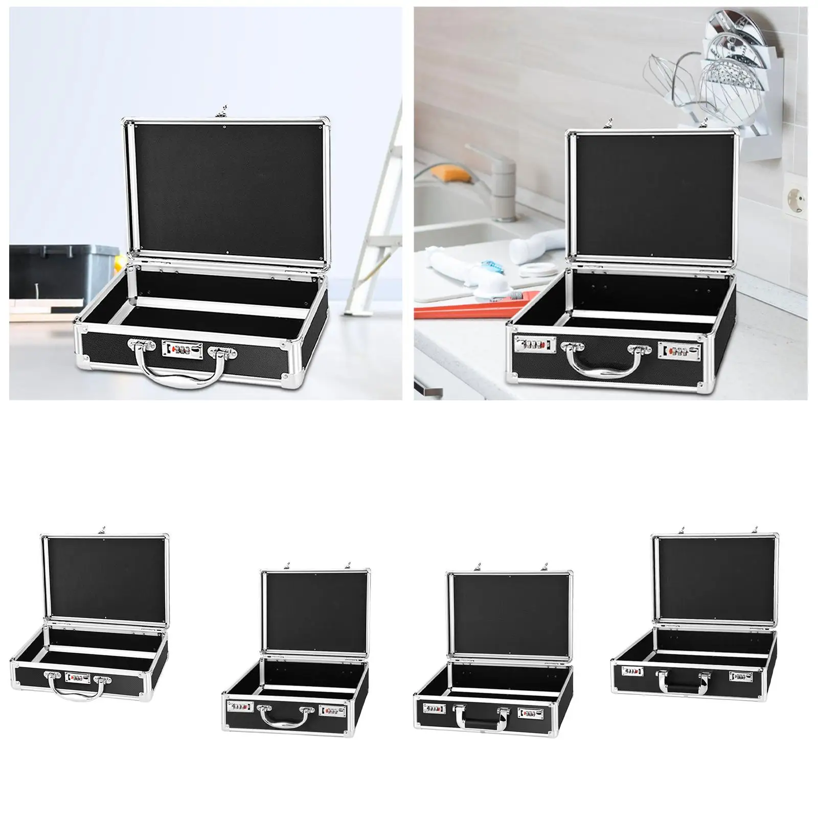 Aluminum Alloy Case with Security Latch Storage Case for Travel Microphone