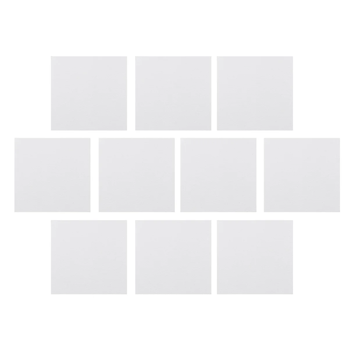 

10 Pcs Thicken Cotton Drawing Board Thicken Painting Board Artist Paper Board Oil Paint Sketchpad (White, 4x4inch)