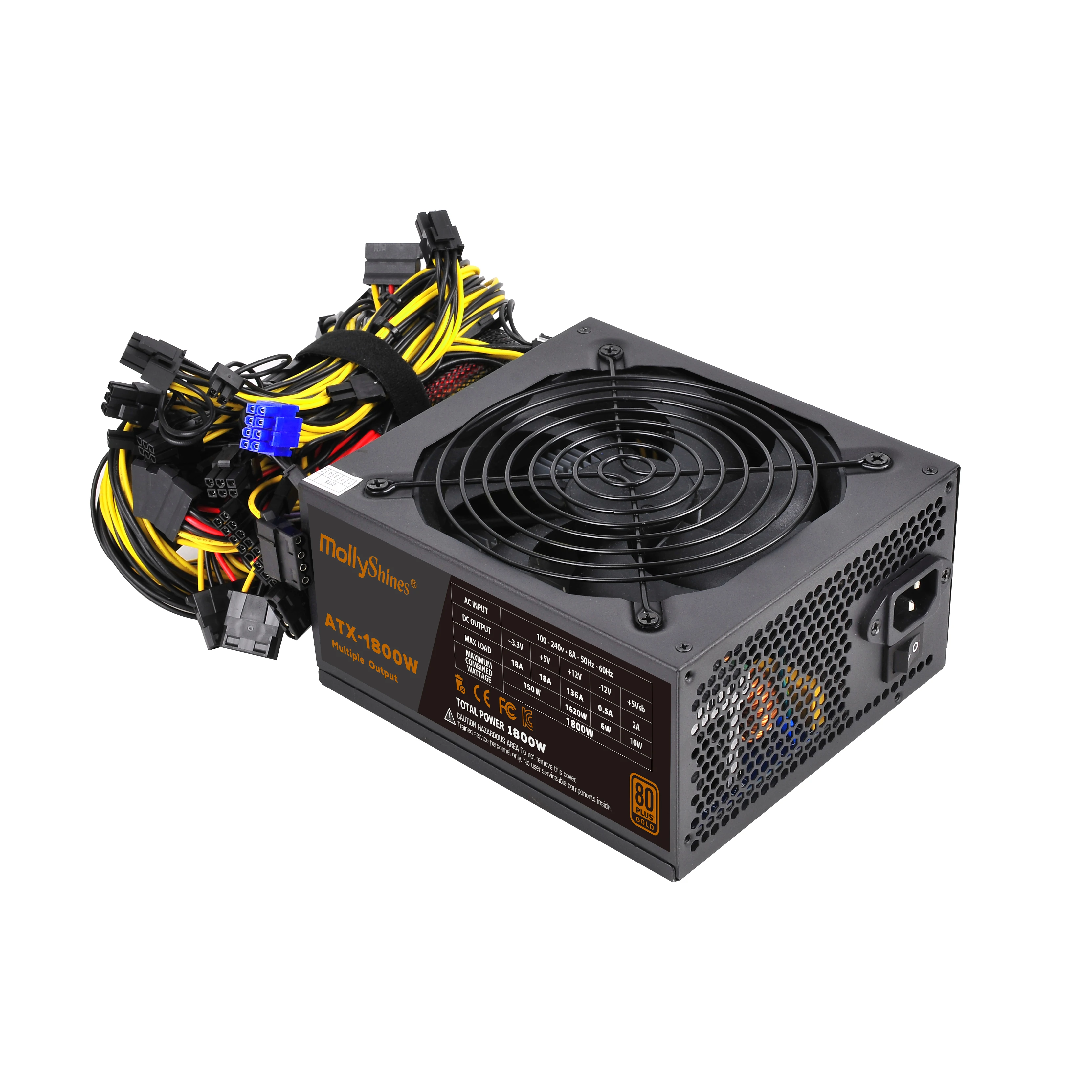 Industrial PC Machine Accessories Multiple Output High Efficiency 1800W Power Supply