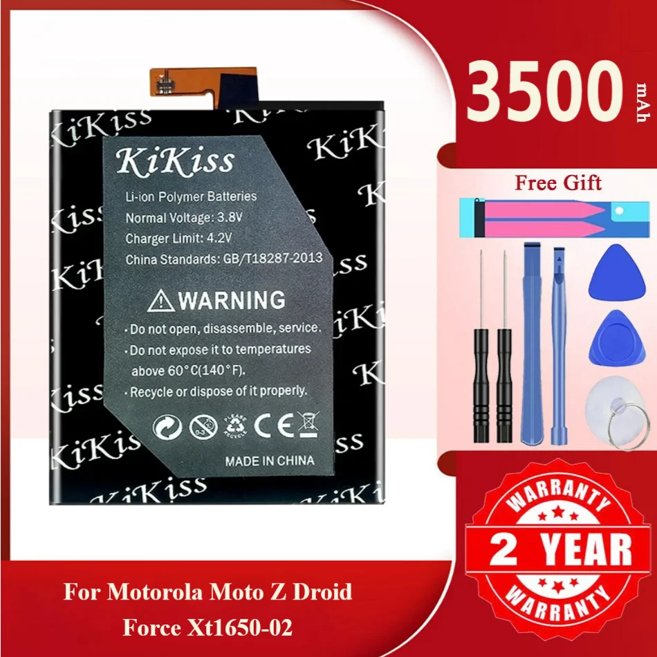 Powerful Mobile Phone Battery GV40 For Motorola Moto Z Droid Force XT1650-02 (not Fit For XT1650-01 XT1650-03 XT1650-05)