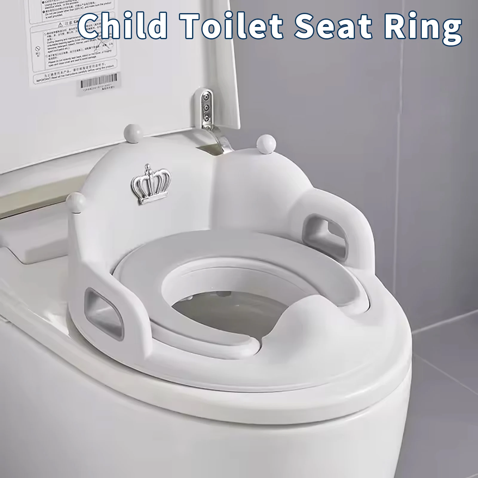 Baby Toilet Seat Ring Female Baby and Little Boy Cushion Bedpan Cover Children's Toilet Household Auxiliary Toilet Accessory