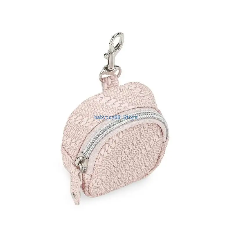 

Y4UD Stylish PU Dummy Nipple Holder Case Pacifier Storage Bag Soother Container Box for Stroller Newborn Essential