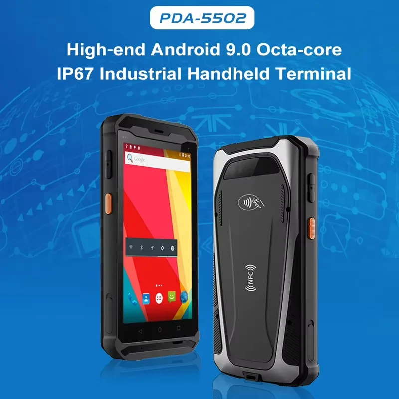 CHWEIDA High Configuration IP67 Android 9.0 Rugged Handheld Android Barcode QR Code Scanner PDA