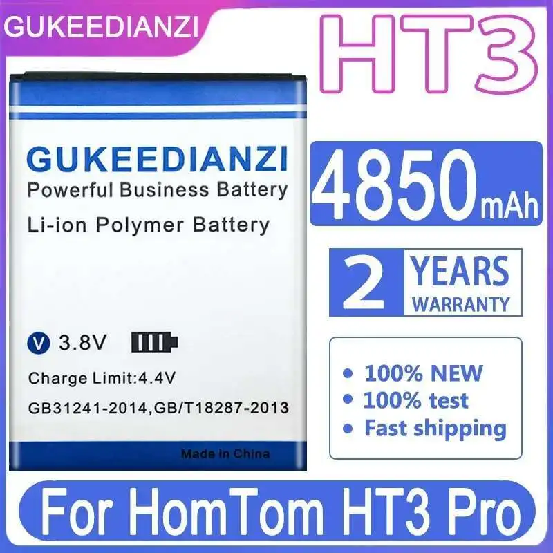 

For Homtom HT3 Pro High Performance 4850Mah Mobile Phone Battery Fast Charging