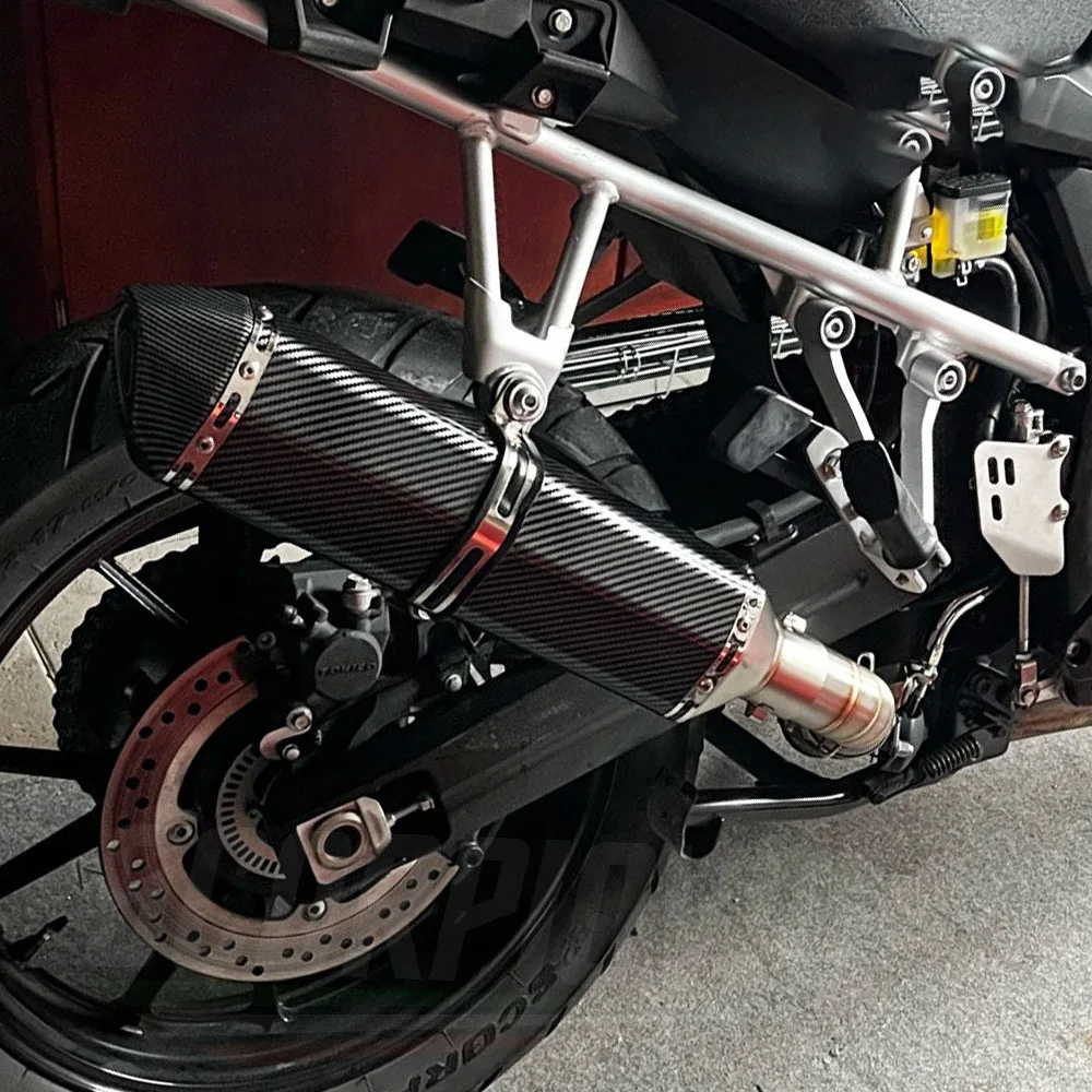 لسوزوكي فولت ستروم DL 1000 2014-2019 فولت ستروم فستروم 1000 1050 DL1000 DL1050 الهروب الانزلاق على دراجة نارية العادم الخمار وصلة الأنابيب #2