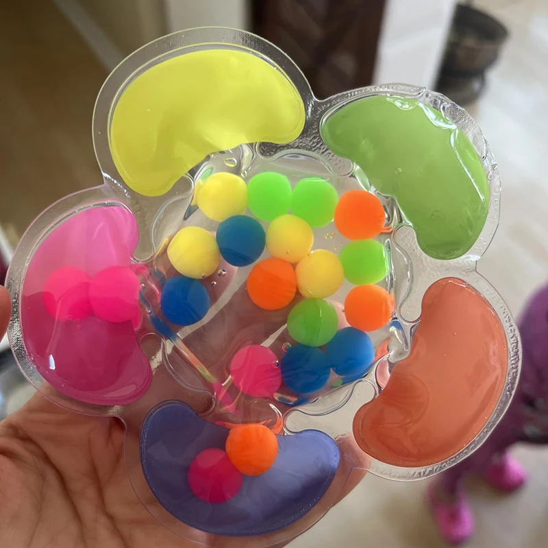 

Color Sorting Gift Flower shape Fidget Game Montessori Educational Sensory Gift for Fine Motor Skills Game Birthday Gift