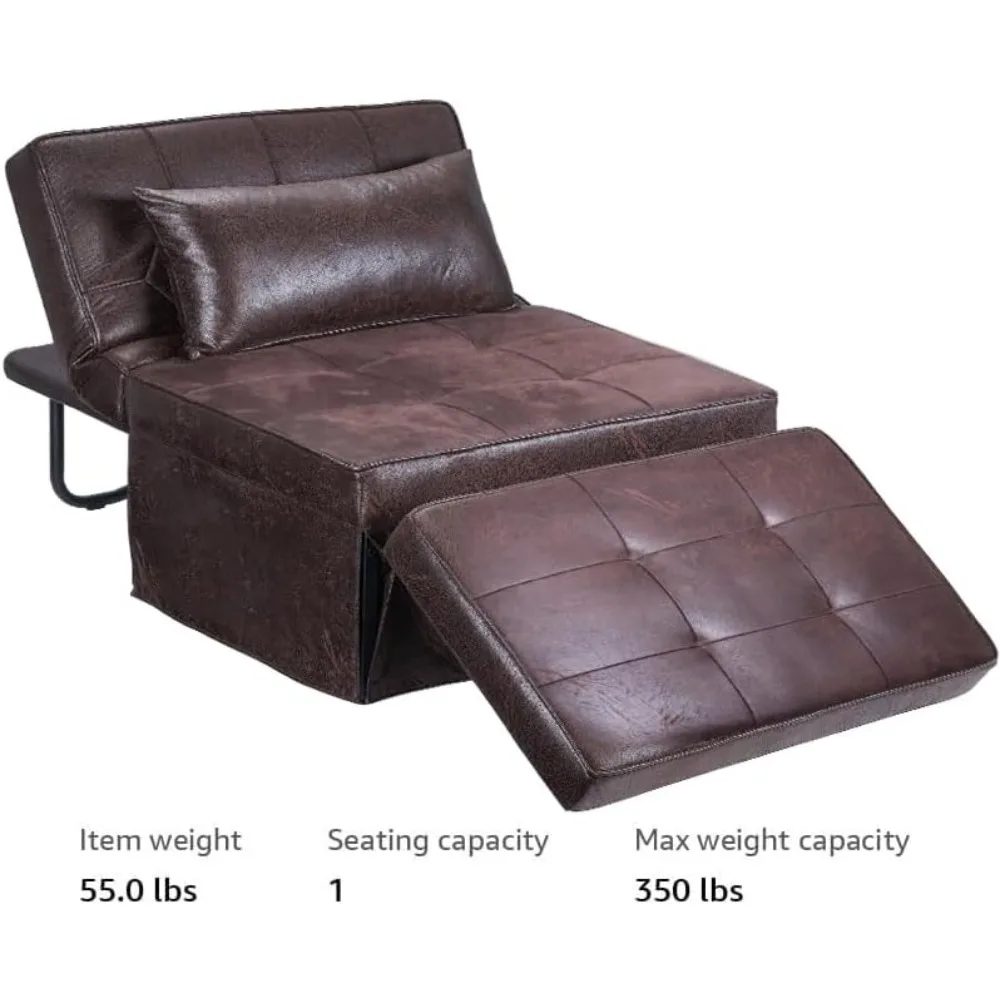 أريكة سرير، سرير أريكة من الكتان العثماني قابل للطي متعدد الوظائف 4 في 1 مع مسند ظهر قابل للتعديل وكرسي حديث قابل للتحويل fo #5